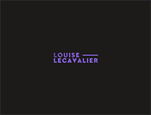 Tablet Screenshot of louiselecavalier.com